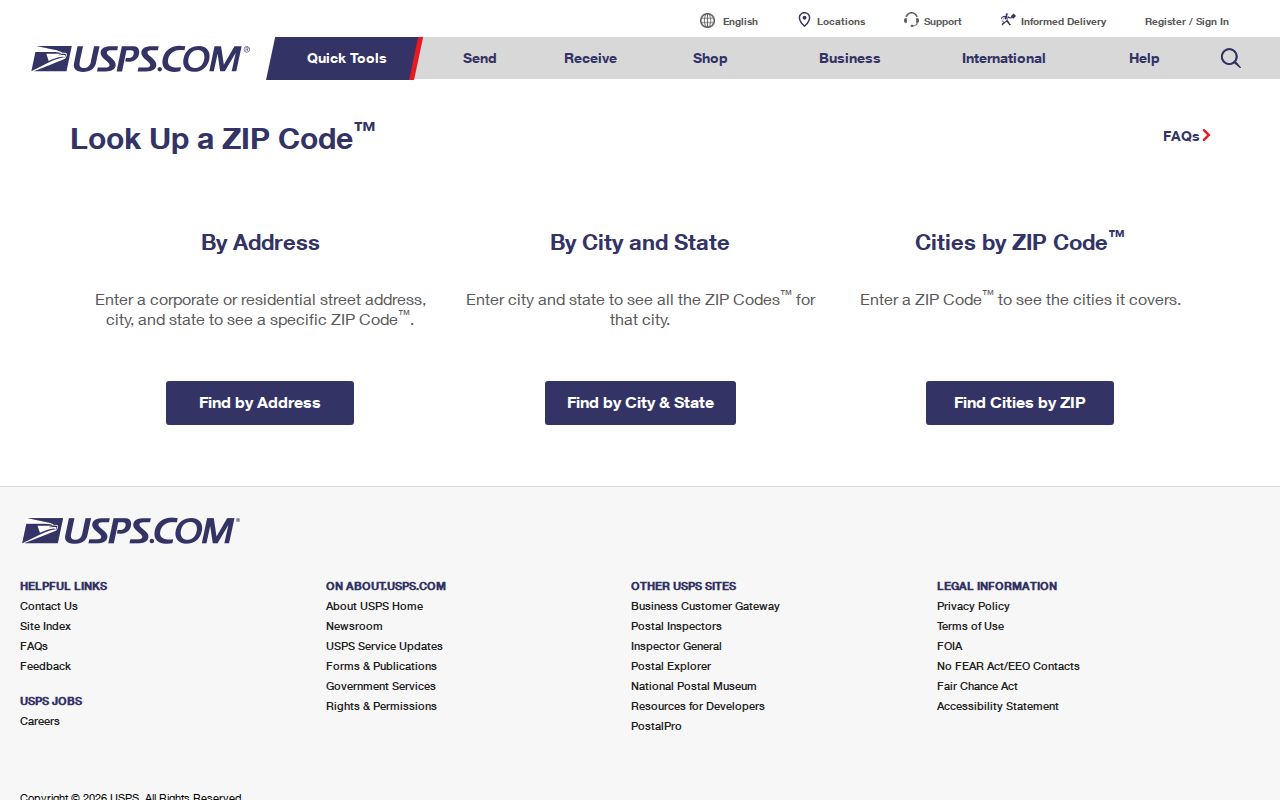 New Bedford ZIP code validation using the USPS lookup